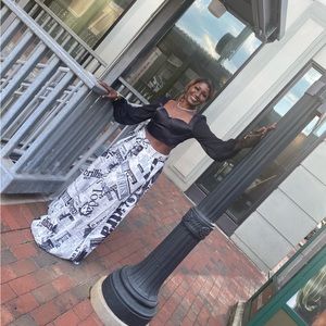 Beautiful patterned wide wide leg pants